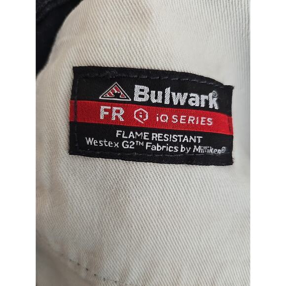 BULWARK FR Cargo Pants Mens 32x32 Navy Blue Flame Resistant Westex G2 Fabric - Picture 5 of 7